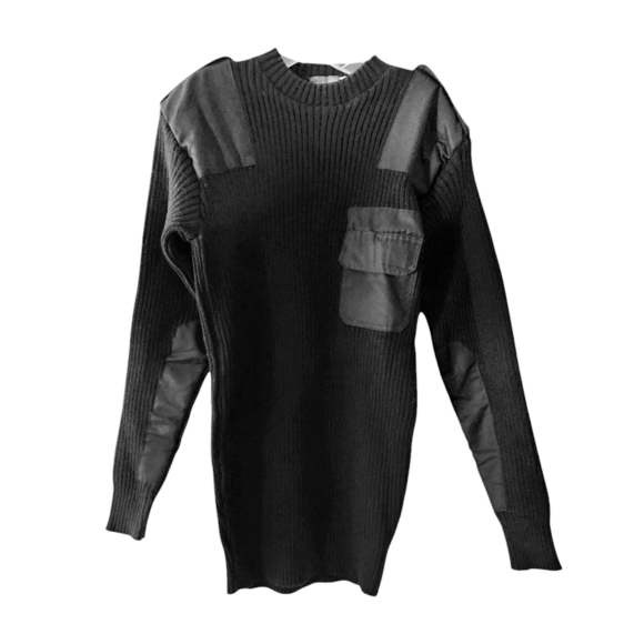 Vintage Bushline Commando Sweater Men XXL Black Military SAS 90s Tactical - Picture 1 of 9